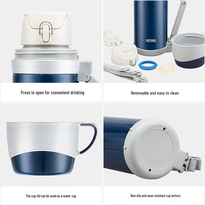 Thermos 1-литровый вакуумный термос из нержавеющей стали