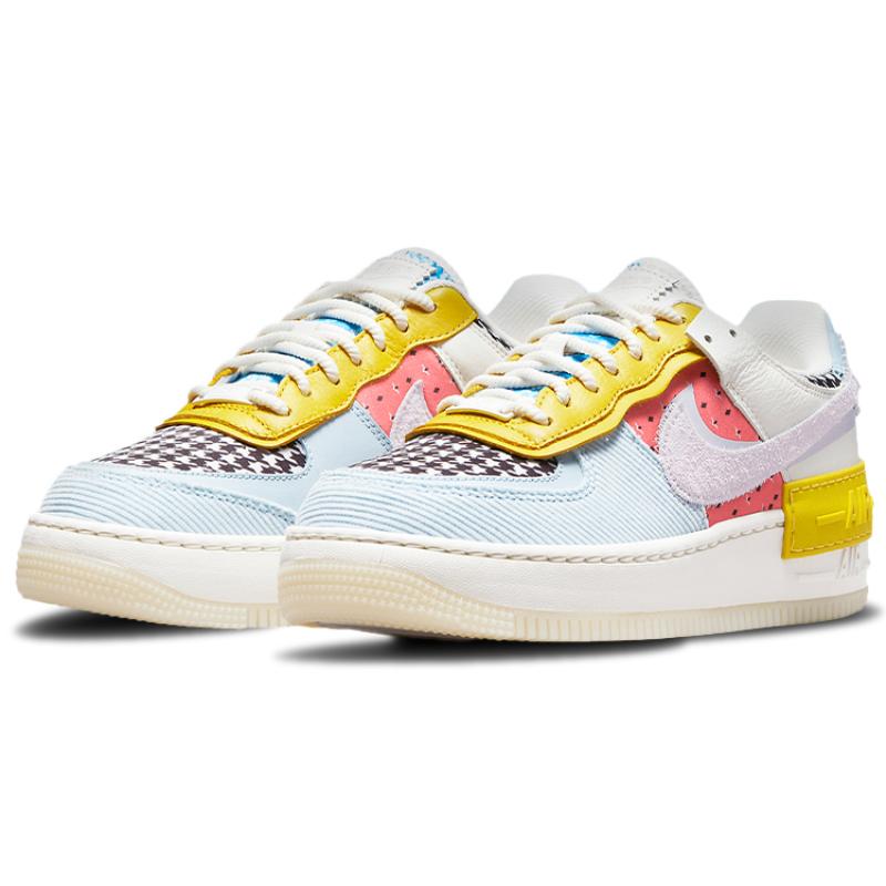 Nike Женские кроссовки Air Force 1 Low Shadow с принтом «Мульти» и гусиной лапкой DM8076-100
