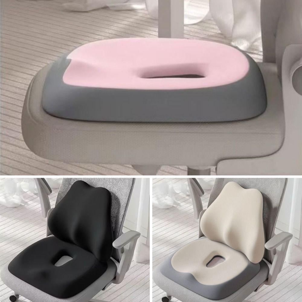 Non-Slip Bottom Memory Foam Cushion Ergonomic Design Posture Support Cushion for Long Sitting