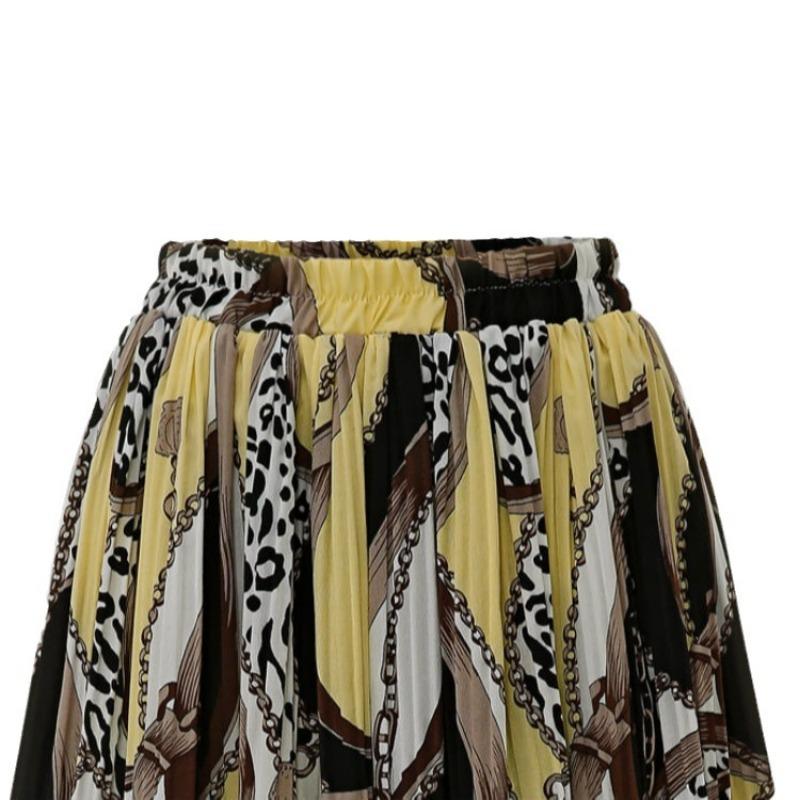 Летняя юбка в богемном стиле в стиле хиппи, повседневная юбка-сарафана-трансформер, юбка длиной ниже колена с высокой талией, женские длинные юбки трапециевидной формы, юбки с эластичной резинкой на талии