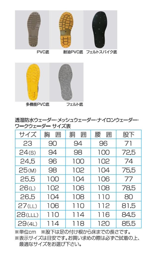 Hanshin Soji Waders Size 29 BW-72