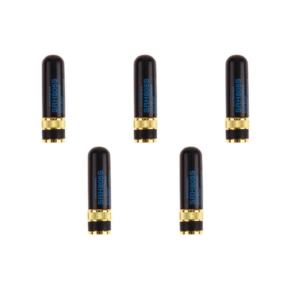 1-10 шт. Мини Двухдиапазонная антенна SRH805S BNC-M для радиостанций Kenwood TK320 Icom Yaesu