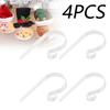 4 шт. Держатели для рождественских чулок, каминные крючки-подвески, регулируемые металлические крючки для чулок для вечеринки
