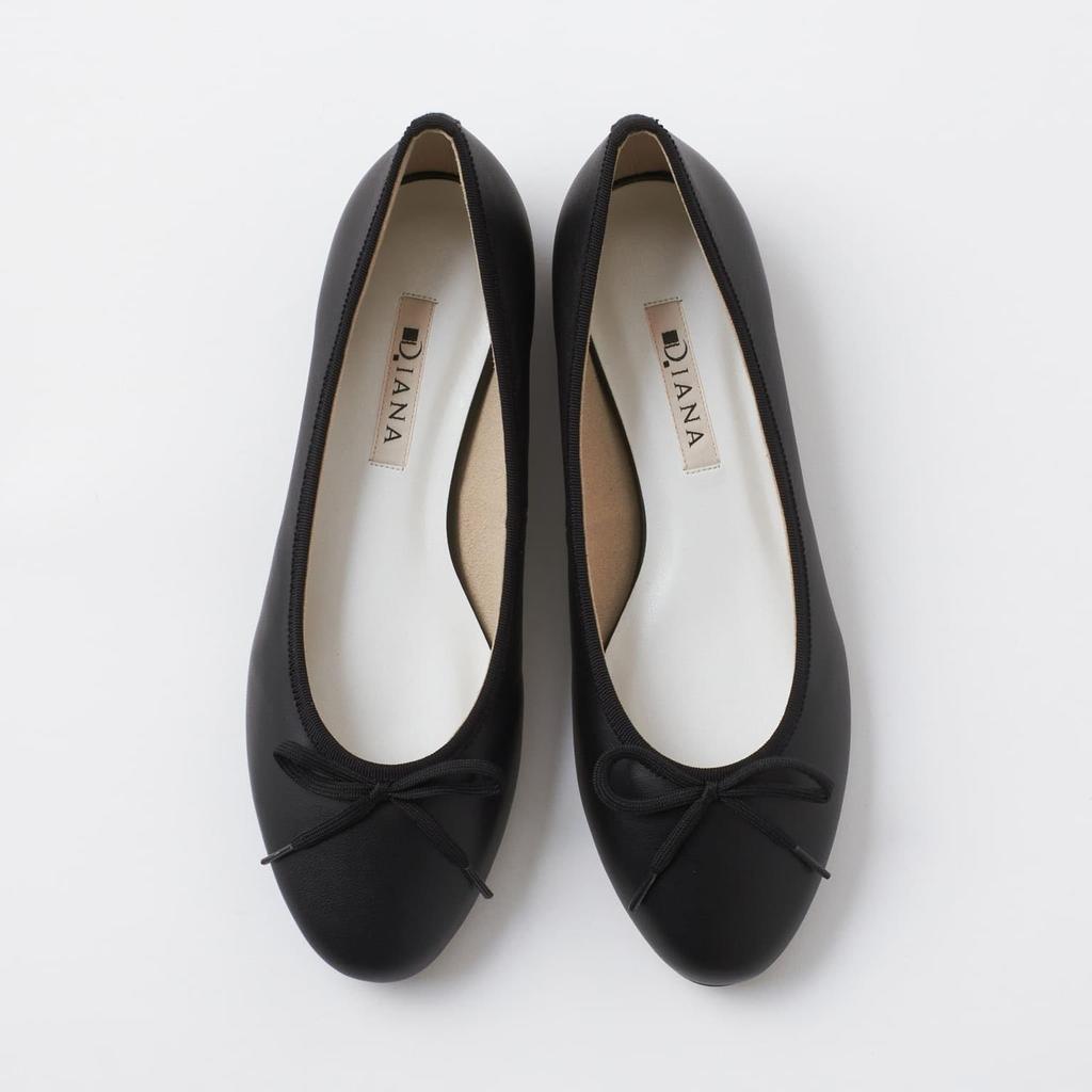 Low heel flat made in 184074100007 [Diana] shoes, Japan, black, 21.5cm,