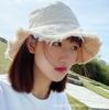 Women's Korean-Style Frayed Edge Bucket Hat - Tie-Dye Option, Spring/Summer, Fashionable and Versatile Sun Hat.