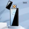Стильная электрическая USB ветрозащитная зажигалка с отпечатком пальца