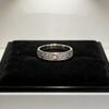 Three Diamond Starry Love Narrow Screw Couple Ring Ring