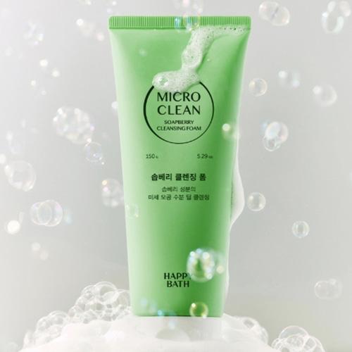 HAPPY BATH Micro Clean Micellar Soapberry Cleansing Foam 150g