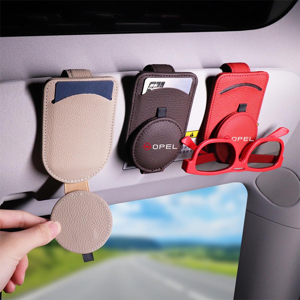 fscx4 1Pcs Car Glasses Frame Sun Visor Fold Sunglasses Storage Fastener Holder For Opel OPC Astra J K Insignia Corsa Car Wheel Hubcap