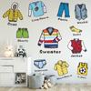 Clothes Reflective Box Classification Underwear Sticker Label Boy Storage Little Boy Stickers Reusable Stickers For Girls
