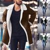 Men Winter Warm Turndown Neck Soft for Windproof Soft Coat Jacket