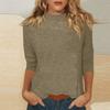 Women's Daily Casual 3/4 Sleeve Mid Solid Color Top