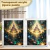 Дворец Замок Пазл Игрушка Прозрачный Акрил Декоративное Украшение Ручная Работа Пазл