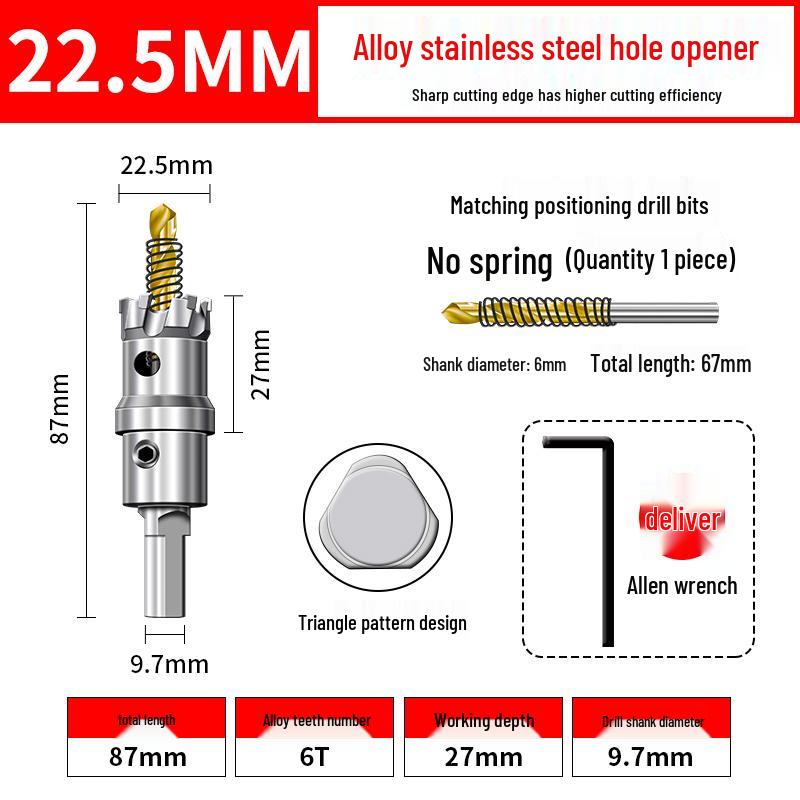 High Hardness Stainless Steel Alloy Drill Bit for Metal and Aluminum Reaming