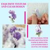 50pc Flower Stickers Transparent Stickers DIY Decoration