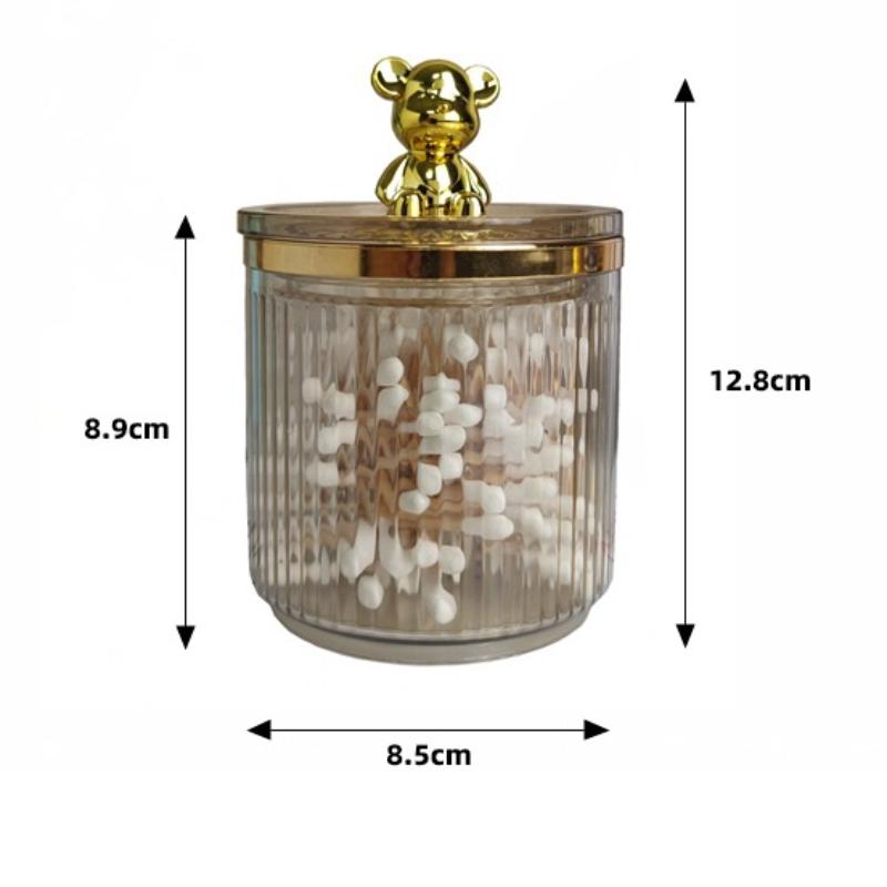 Милый медведь держатель ватного диска ватный тампон коробка для хранения косметики ювелирные изделия ванная комната Qtip контейнер для макияжа губная помада органайзер коробка