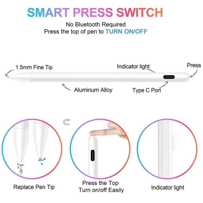 Stylus Pencil Tablet PC Smart Touch Pen Compatible For Ipad Ios Android Universal