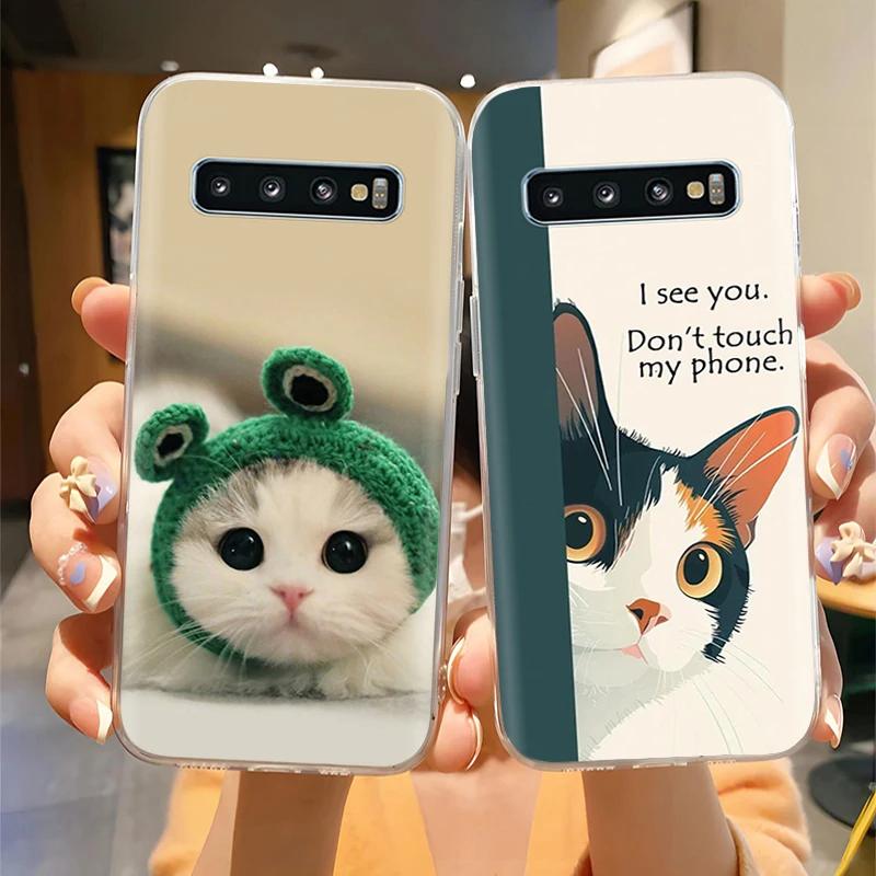 Чехол для Samsung Galaxy S10 Plus Задняя крышка Прекрасные Цветы Легкие Чехлы Для Samsung S10 S 10+ S10E Мягкий ТПУ Чехол