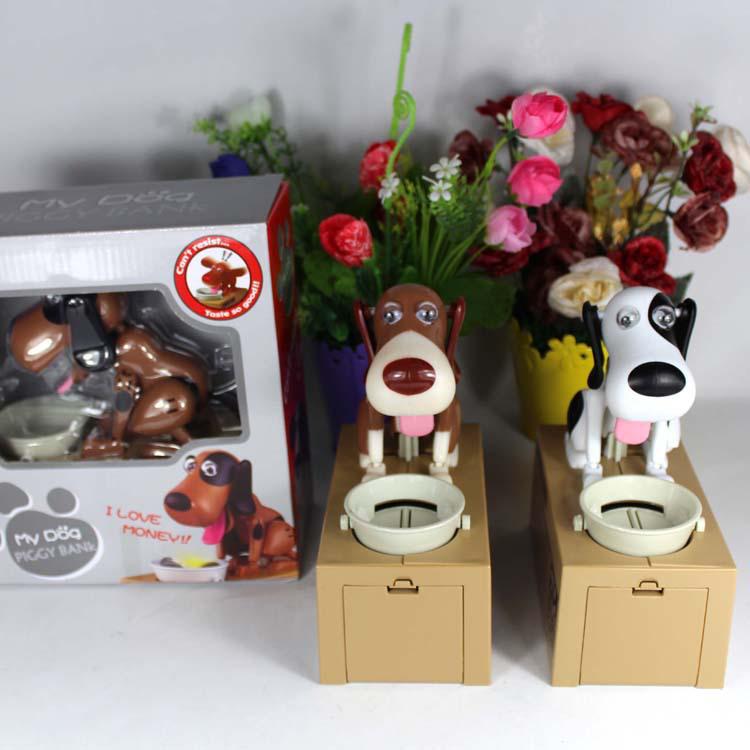 Оригинальная электрическая игрушка-копилка в виде щенка, поедающего монеты, для детей