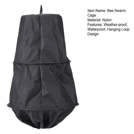 Клетка для пчелиного роя, толстый нейлон, устойчивая к атмосферным воздействиям, водонепроницаемая подвесная петля, дышащая сумка для пчеловодства на открытом воздухе, сотовый чехол, инструмент для пчеловода