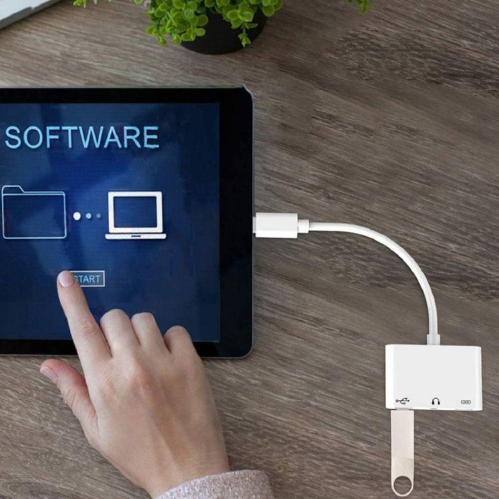 Планшет 3 в 1 Адаптер OTG для наушников Аудиоконвертер Передача данных Type-C на 3,5 мм