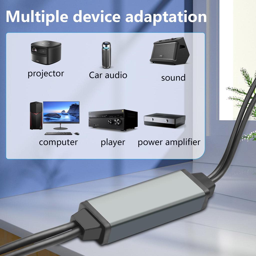 CERRXIAN RCA Noise Isolator RCA Audio Noise Canceller Ground Loop Noise Isolator Use Jack Audio Cable To Eliminate Hum Noise In Car Stereo Audio/Home