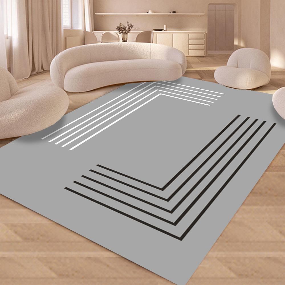 Area Rugs for Living Room Living Room for Bedroom Geometric Stripes Plaid Style Carpet Rugs for Dining Room Dorm