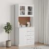 VidaXL Buffet ALTA White 77x35x165 Cm Solid Pine Wood 3187772