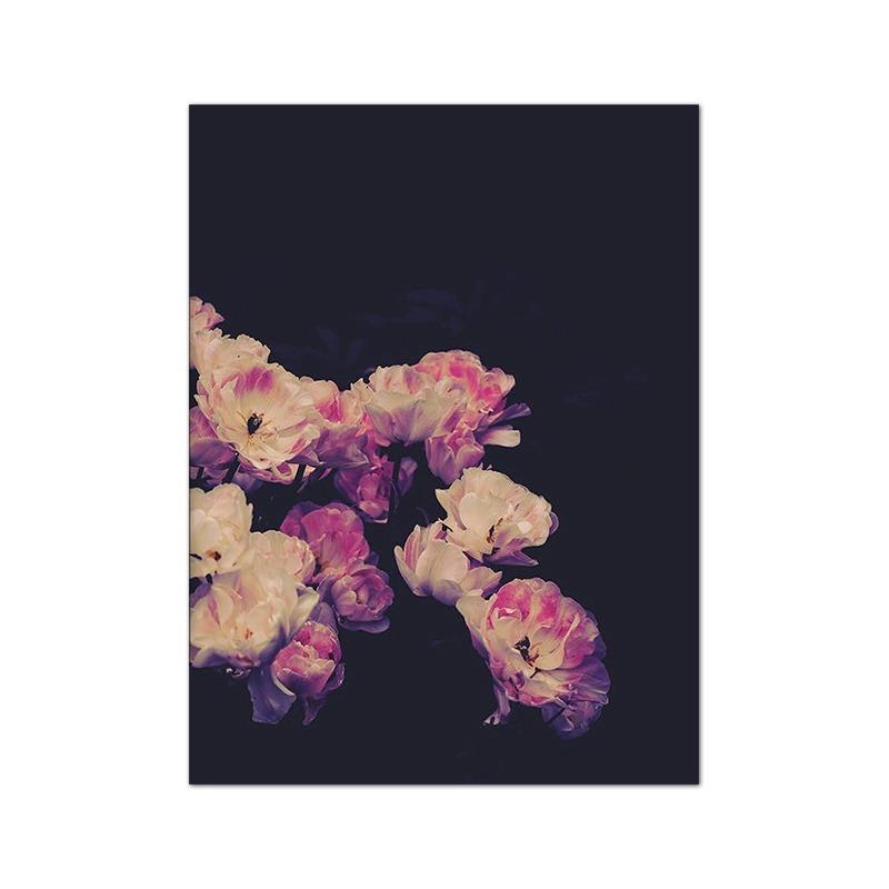 Moody Cloud Landscape Oil Painting Art Prints Rustic Forest Canvas Poster Antique Flower Print Vintage Country Wall Art Decor