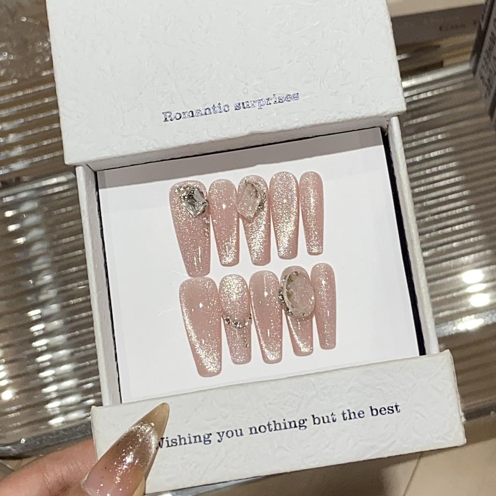 Simple Solid Color Fine Flash Cat Eyes Fresh Broken Diamond Drilling Bottom Diamond Flora Patch Wear Armor