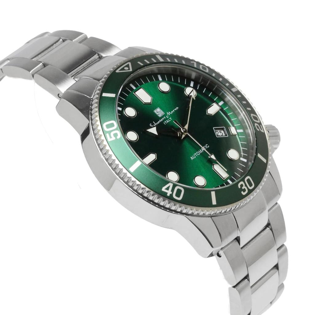 Salvatore Marra Salvatore Marra Автоматические часы Функция ручного завода Ремешок из нержавеющей стали Задняя крышка Скелетонизированный японский механизм 10 ATM Water