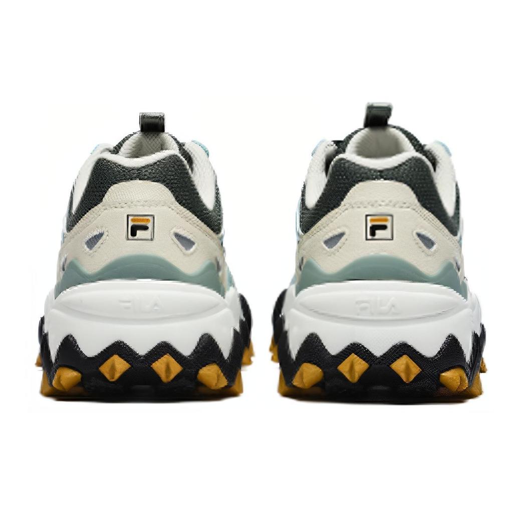 Fila Oakmont 2 Fabric Leather Casual Low-Top Lifestyle Shoes Men Sneaker Green Beige White F12M232133FLS