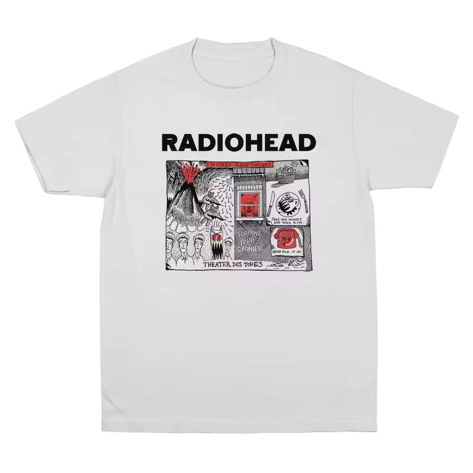 Radiohead Unisex Street Hip Hop Rock Short Sleeve Crew Neck Comfortable Women And Men T shirt