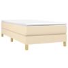 Maison Exclusive - Sommier à lattes de lit avec matelas Crème 80x200 cm Tissu