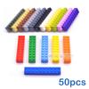 50 шт. Толстые 2x10 Строительные блоки Кирпичики для DIY 16 Цветов Образовательные Творческие Совместимые с 3006 Пластиковые Игрушки для Детей Выбор