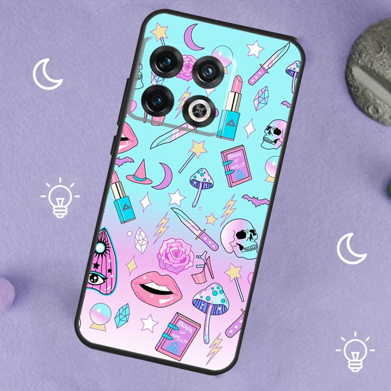 Девчачий Пастельный Ведьма Гот Pattern Для OnePlus Nord 5 CE 2 3 4 Lite N20 N30 Чехол Для OnePlus 15 13 12 11 10 13T 10T 10R 12R 13R