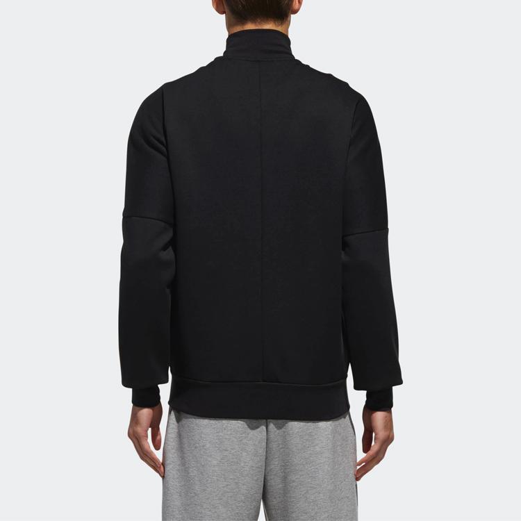 Adidas Martial Arts Logo Stand Collar Jacket Men Outerwear Black DM5189