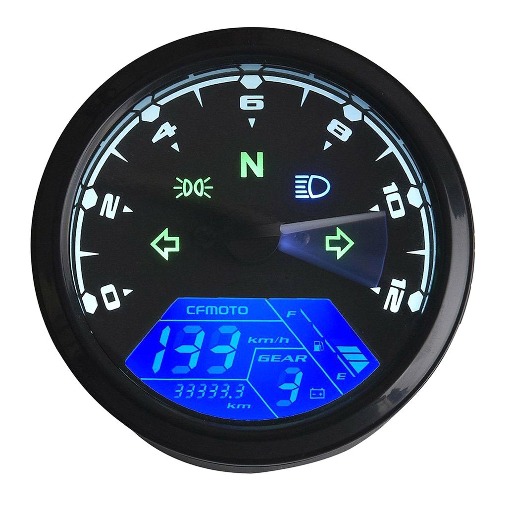 12000 об/мин, 6 передач, универсальный мотоцикл, ЖК-цифровой спидометр, одометр 199 км/ч