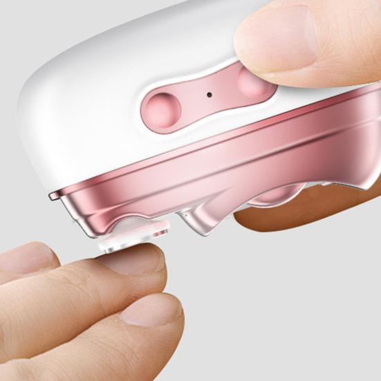 Smart Nail Clipper with LED Light USB Rechargeable Portable Electric Nail Grinder Ergonomic Design Automatic Nail Clipper