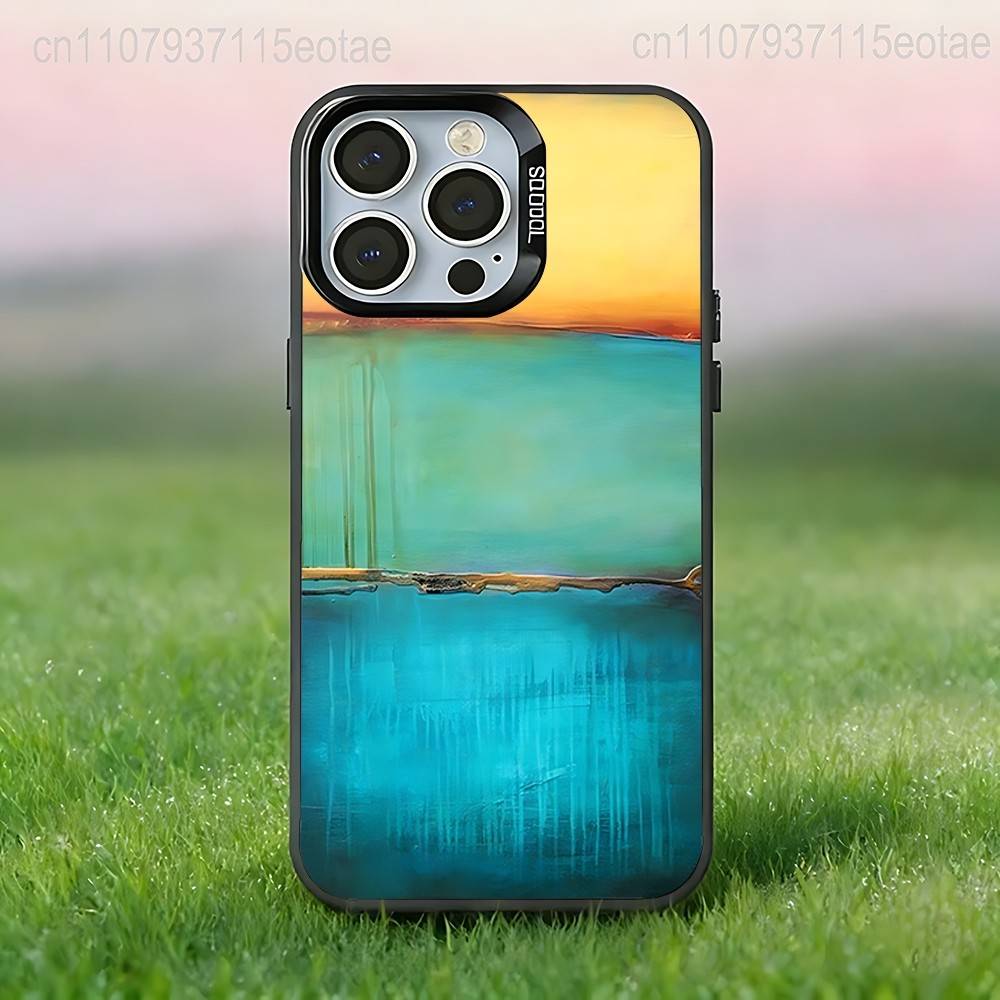Mark R-Rothko Art  Phone Case For iPhone 17,16,15,14,13,12,11,Pro,Max,Plus,E,Air,Mini Black IMD Cover