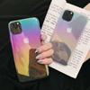 Rainbow Laser Phone Case For Iphone 11 12 13 14 Pro Max X Xr Xs Max Colorful Water Drop Clear Hard Pc Back Case For 14 Plus