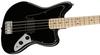 Squier by Fender Electric Bass Affinity Series Jaguar Bass Maple Black Black BLK with soft case H, Fingerboard, Pickguard,