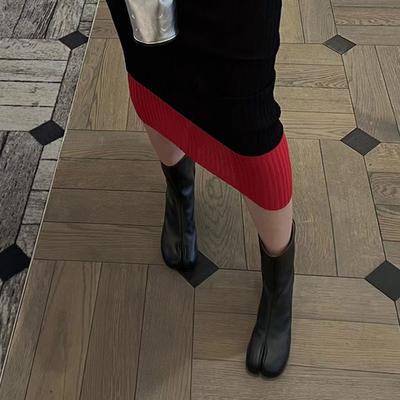 Мода Мода Странный Носок Женские Ботильоны на Круглом Каблуке Обувь Женская Обувь Слипоны Женские Короткие Современные Ботинки Обувь Туфли леди