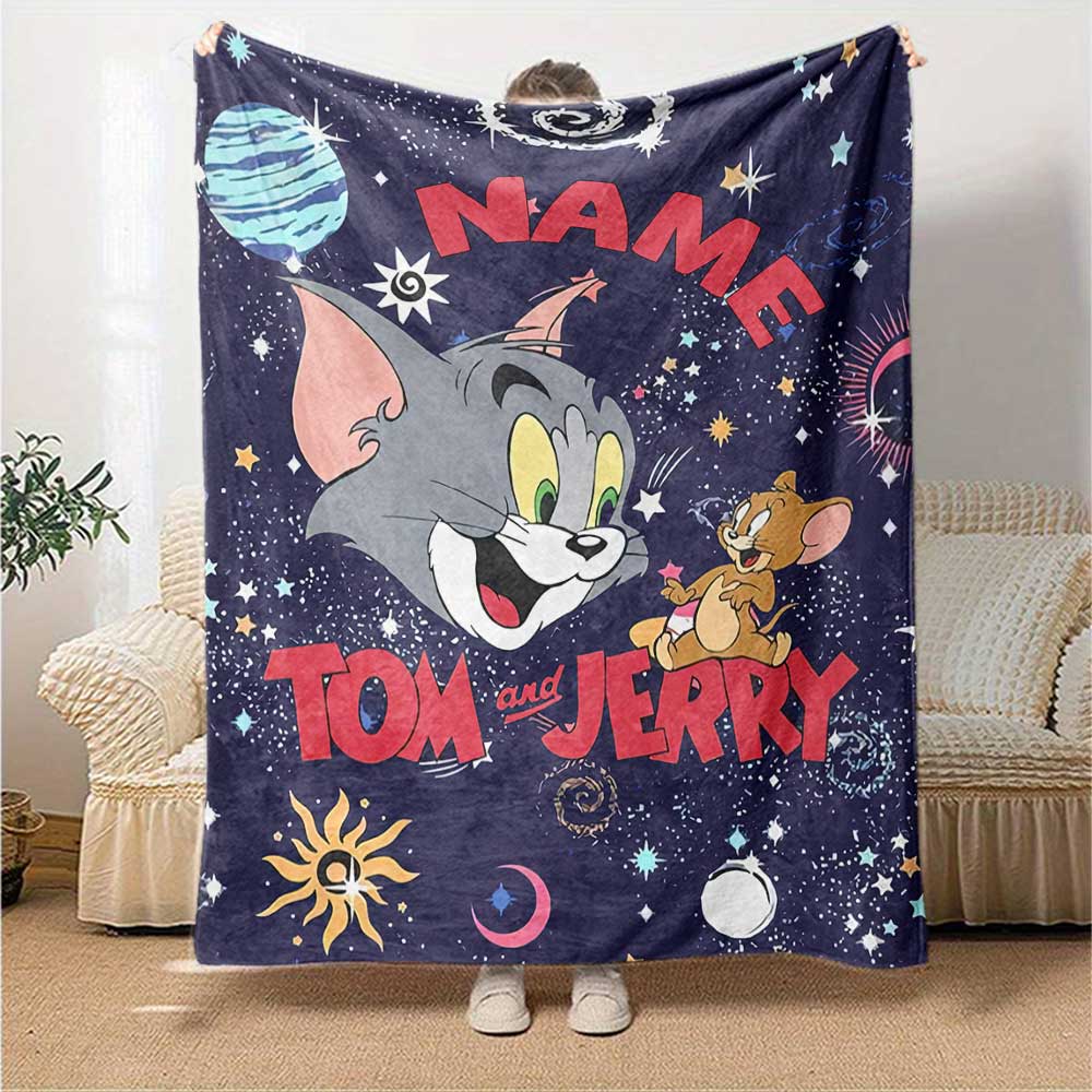 Like Warner Bros. Movies (9) Personalized Text Blanket Throw Customizable Blanket Comfortable Perfect for Seaside Chair Couch Office All-Season Use
