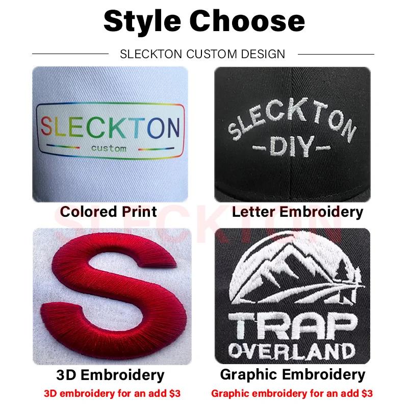 SLECKTON Custom Cap Logo Embroidery Retro Baseball Cap для мужчин и женщин DIY Design Letter Hat Customize Graphic Print Wholesale