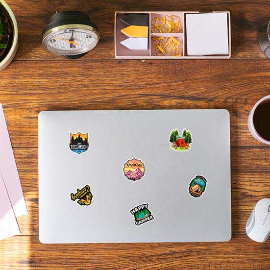 50 шт., наклейки в стиле граффити, водонепроницаемые, многоразовые, украшают ПВХ, бутылку с водой для багажа, уличные наклейки для кемпинга, для скрапбукинга