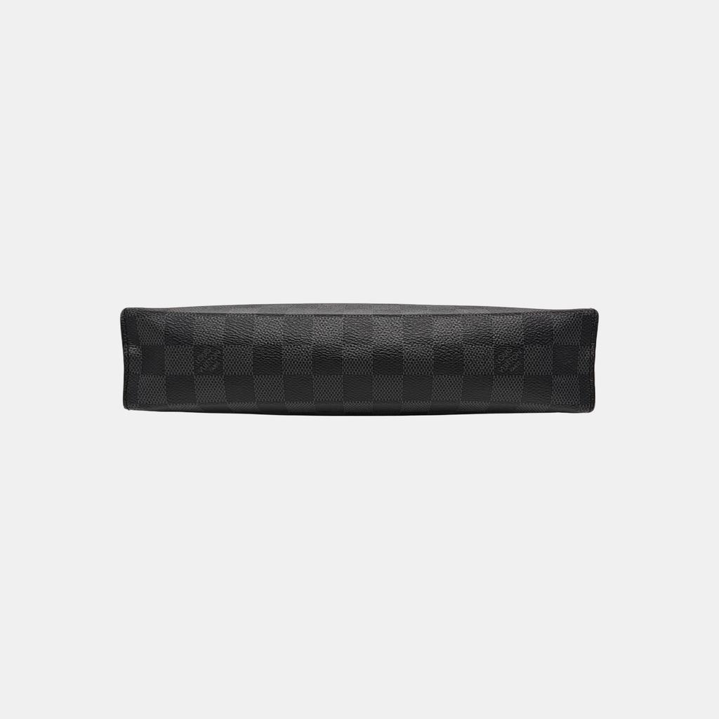 [Б/У] Louis Vuitton Pochette Voyage MM 'Черный холст Damier Graphite' - Очень хорошее состояние #HGF4N7