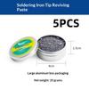 1/3/5Pcs Non-Stick Tin Solder Cream Clean Paste Soldering Iron Tip Refresher For Oxide Head Resurrection Oxidative Activator