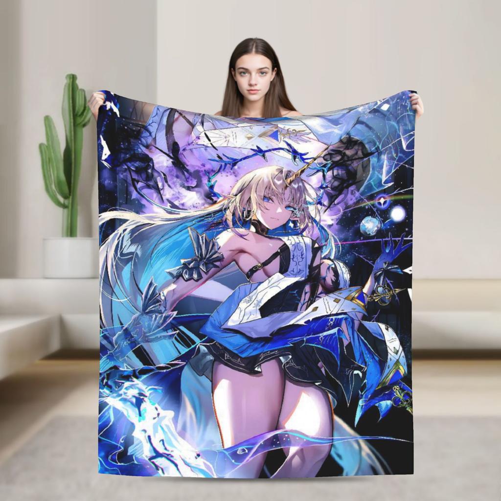 Chisa Wuthering Wave Galbrena Blanket  Warm Soft Fluffy Plush For Couch Chair Sofa Bed Decorative Flannel Bedspread Bed Cover