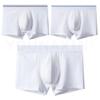 Men's Big Size White Colors Cotton Boxers Shorts Underwear Knickers Boy Panties Homme Underpants Undies Undershorts L XL 2XL 3XL 4XL
